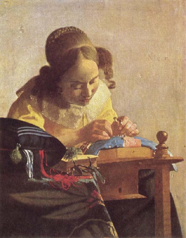 Jan Vermeer The Lacemaker Sweden oil painting art